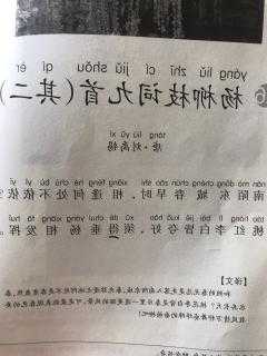 杨柳枝词带拼音