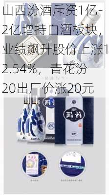 山西汾酒斥资1亿-2亿增持白酒板块，业绩飙升股价上涨12.54%，青花汾20出厂价涨20元