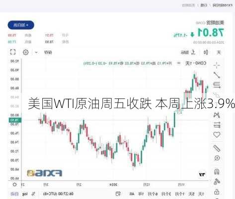 美国WTI原油周五收跌 本周上涨3.9%