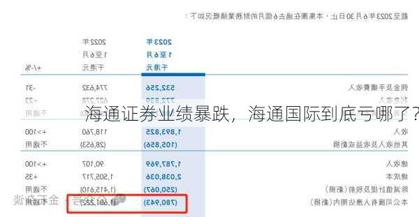 海通证券业绩暴跌，海通国际到底亏哪了？