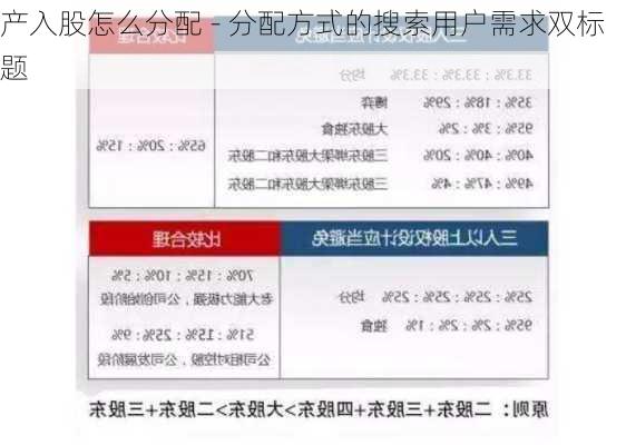 产入股怎么分配 - 分配方式的搜索用户需求双标题