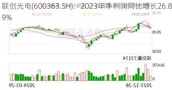 联创光电(600363.SH)：2023年净利润同比增长26.89%