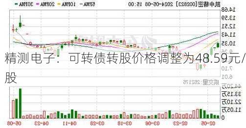 精测电子：可转债转股价格调整为48.59元/股