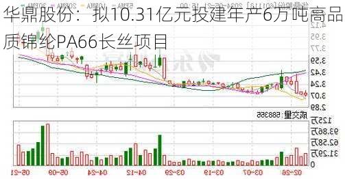 华鼎股份：拟10.31亿元投建年产6万吨高品质锦纶PA66长丝项目