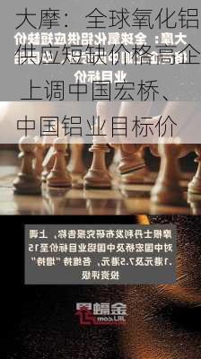 大摩：全球氧化铝供应短缺价格高企 上调中国宏桥、中国铝业目标价