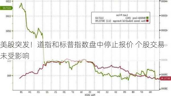 美股突发！道指和标普指数盘中停止报价 个股交易未受影响