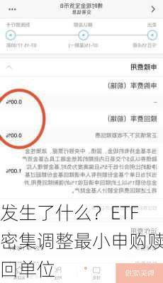 发生了什么？ETF密集调整最小申购赎回单位