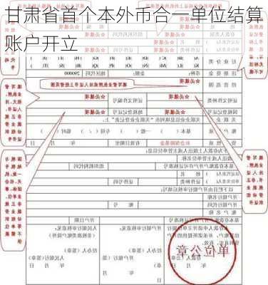 甘肃省首个本外币合一单位结算账户开立