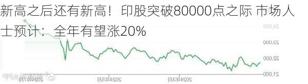 新高之后还有新高！印股突破80000点之际 市场人士预计：全年有望涨20%