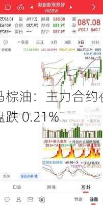 马棕油：主力合约夜盘跌 0.21%