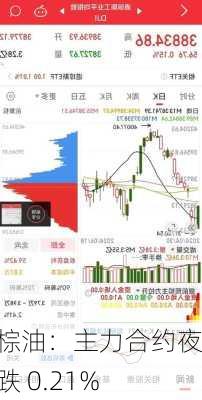 马棕油：主力合约夜盘跌 0.21%