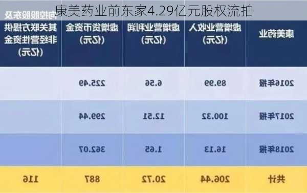 康美药业前东家4.29亿元股权流拍