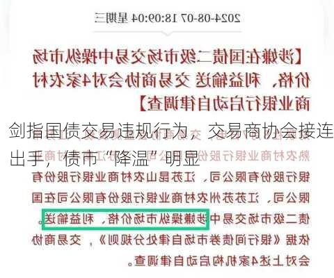 剑指国债交易违规行为，交易商协会接连出手，债市“降温”明显