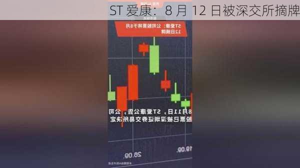 ST 爱康：8 月 12 日被深交所摘牌