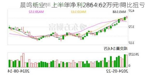 晨鸣纸业：上半年净利2864.62万元 同比扭亏