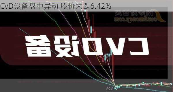 CVD设备盘中异动 股价大跌6.42%