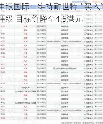 中银国际：维持耐世特“买入”评级 目标价降至4.5港元