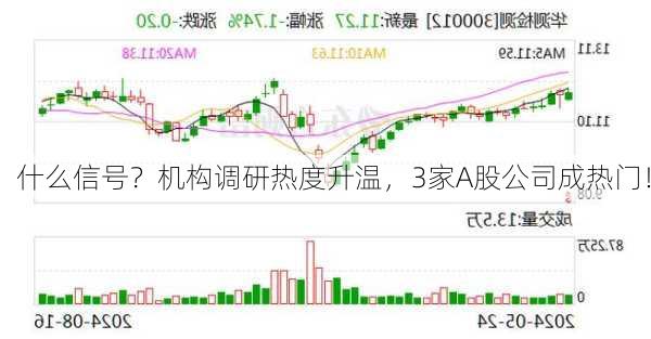 什么信号？机构调研热度升温，3家A股公司成热门！