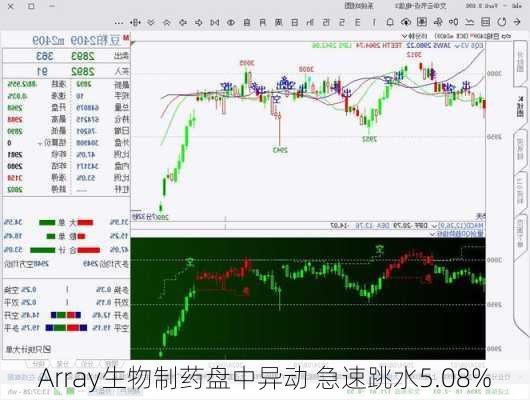 Array生物制药盘中异动 急速跳水5.08%