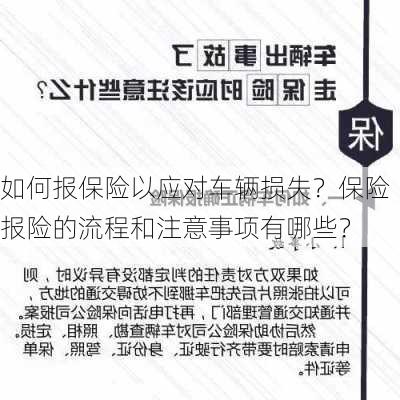 如何报保险以应对车辆损失？保险报险的流程和注意事项有哪些？