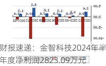 财报速递：金智科技2024年半年度净利润2823.09万元