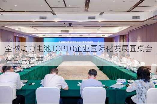 全球动力电池TOP10企业国际化发展圆桌会在宜宾召开