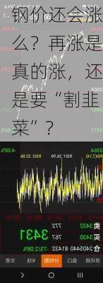 钢价还会涨么？再涨是真的涨，还是要“割韭菜”？