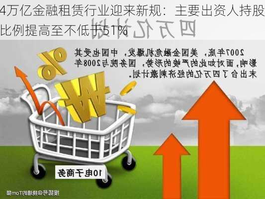 4万亿金融租赁行业迎来新规：主要出资人持股比例提高至不低于51%