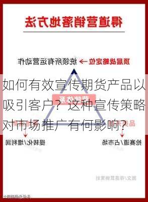 如何有效宣传期货产品以吸引客户？这种宣传策略对市场推广有何影响？