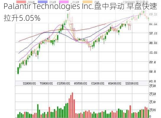 Palantir Technologies Inc.盘中异动 早盘快速拉升5.05%