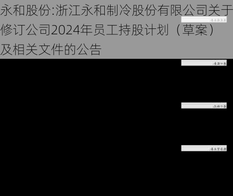 永和股份:浙江永和制冷股份有限公司关于修订公司2024年员工持股计划（草案）及相关文件的公告