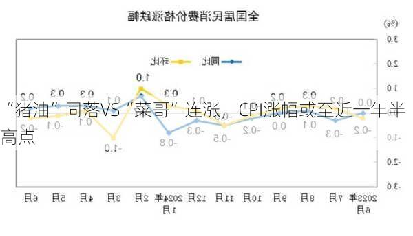 “猪油”同落VS“菜哥”连涨，CPI涨幅或至近一年半高点