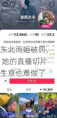 东北雨姐被罚， 她的直播切片生意也难做了