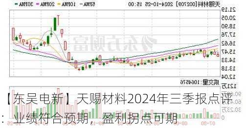 【东吴电新】天赐材料2024年三季报点评：业绩符合预期，盈利拐点可期