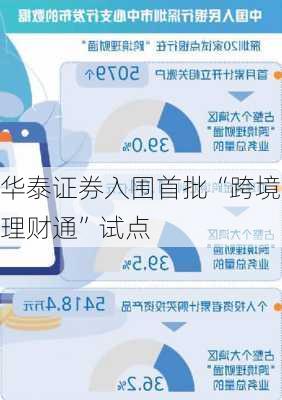 华泰证券入围首批“跨境理财通”试点