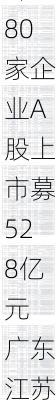 前10月80家企业A股上市募528亿元 广东江苏浙江领先