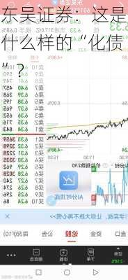 东吴证券：这是什么样的“化债”？